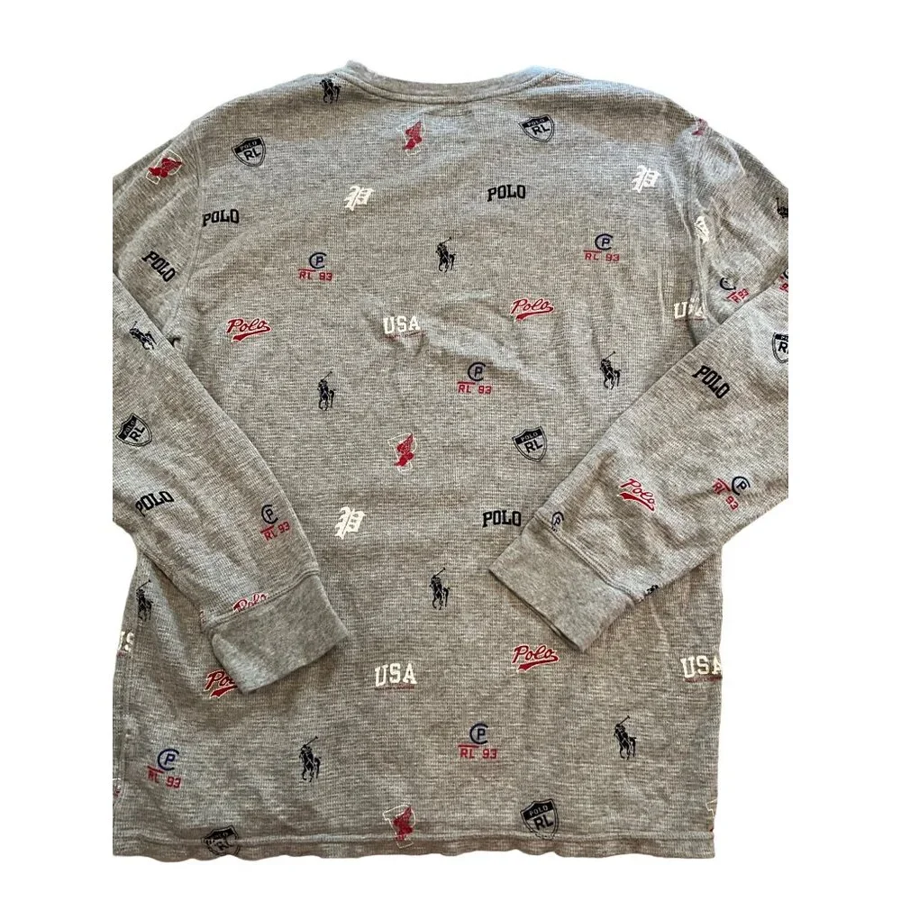 Polo Ralph Lauren Gray Thermal Style/Sleep Shirt‎ Pullover